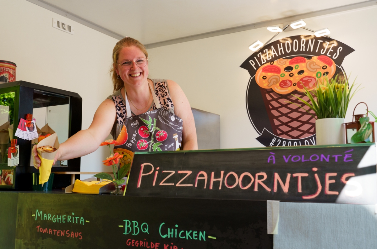 Pizzahoorntjes Foodtruck