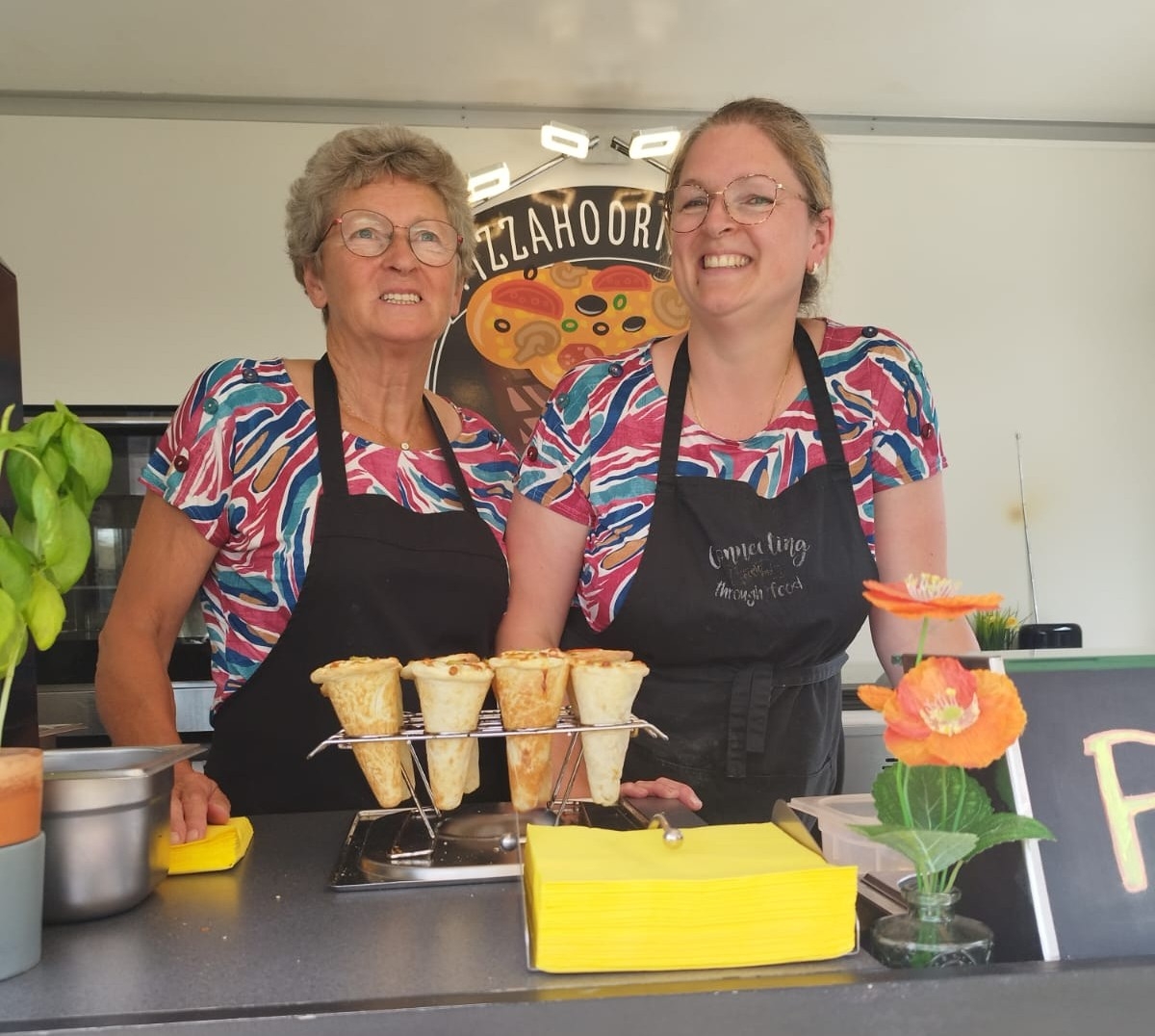 Pizzahoorntjes Foodtruck