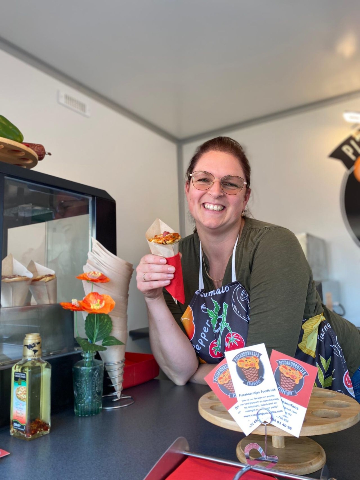 Pizzahoorntjes Foodtruck