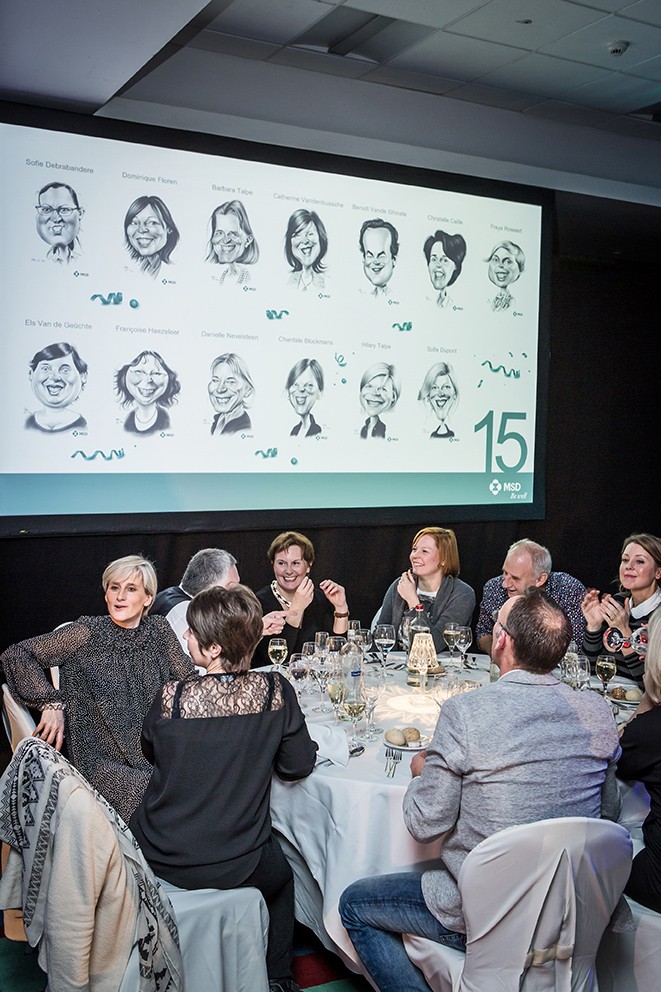 Karikaturist Marc De Roo