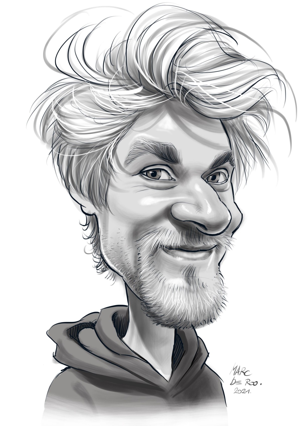 Karikaturist Marc De Roo