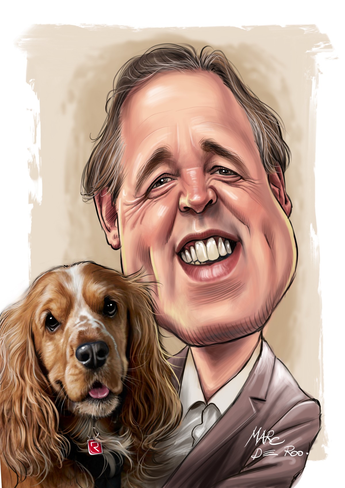 Karikaturist Marc De Roo