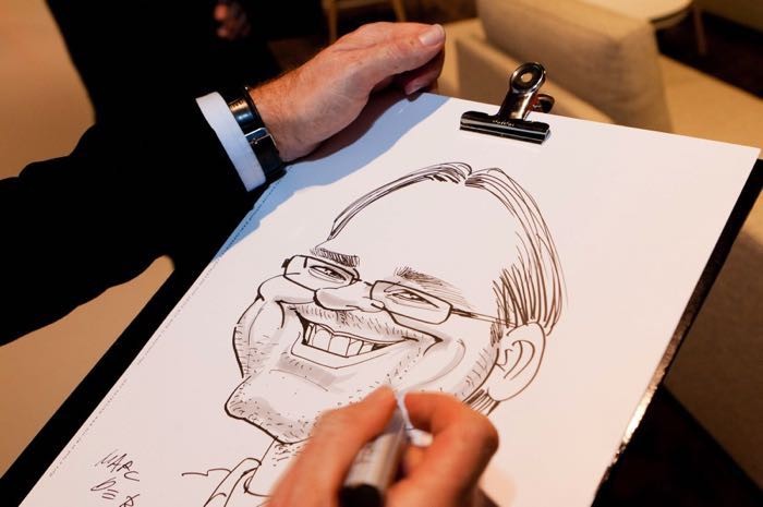 Karikaturist Marc De Roo