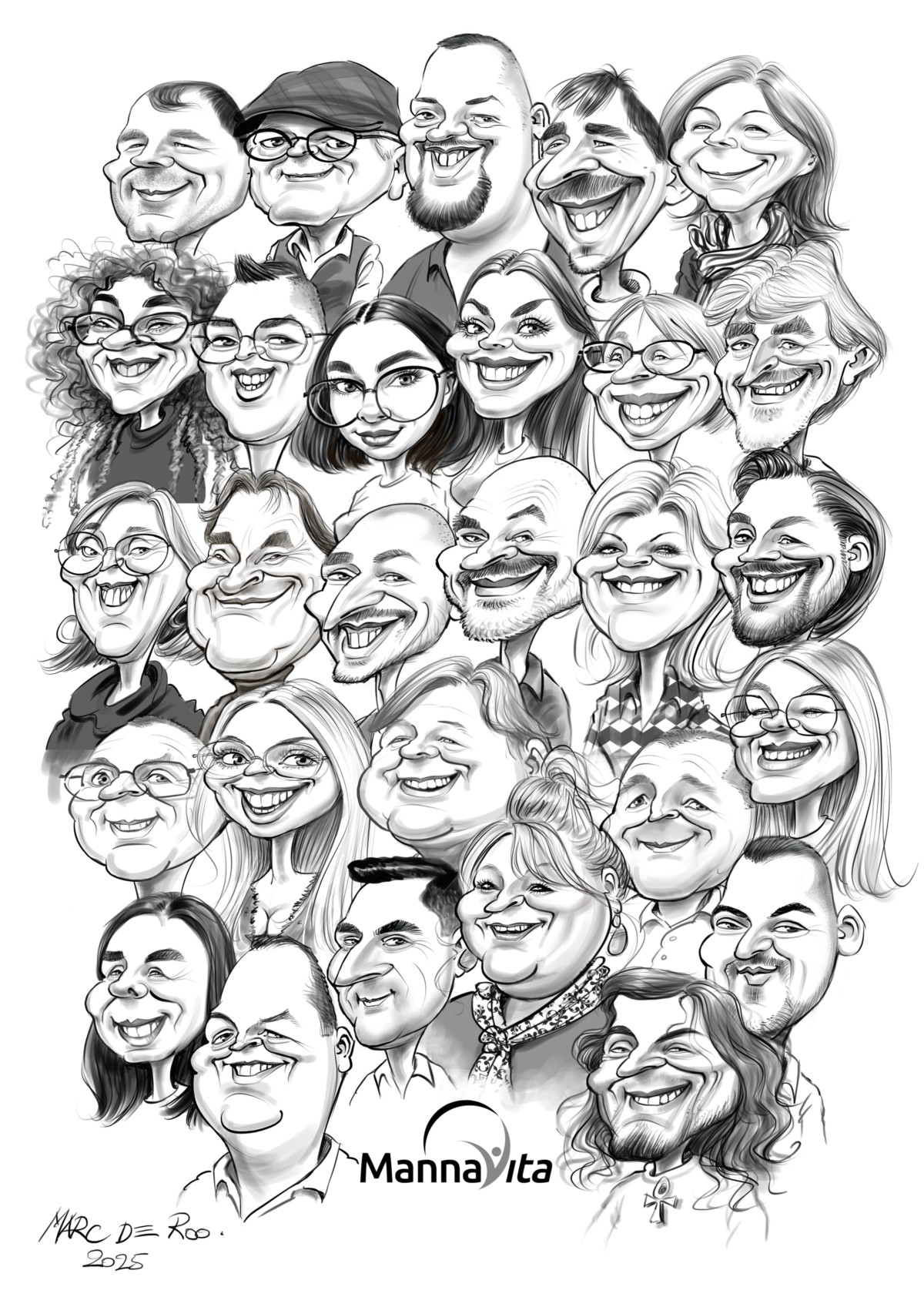 Karikaturist Marc De Roo