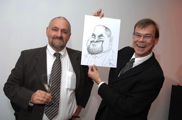 Karikaturist Marc De Roo