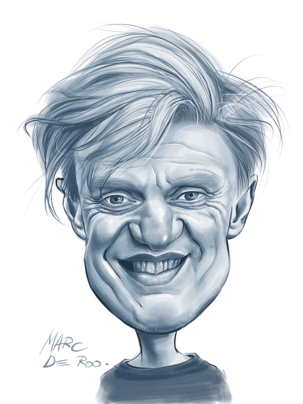 Karikaturist Marc De Roo