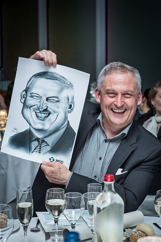 Karikaturist Marc De Roo