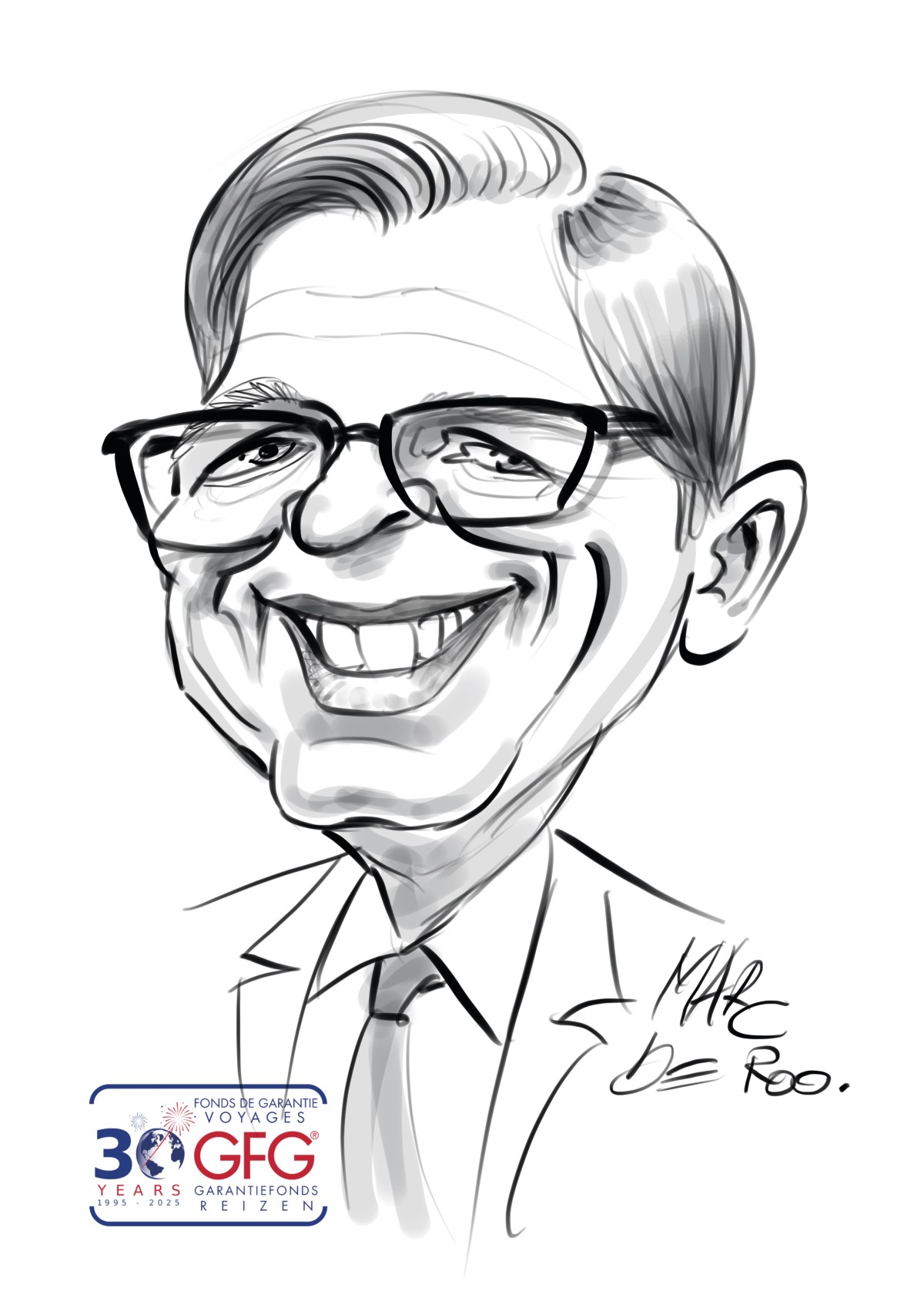 Karikaturist Marc De Roo
