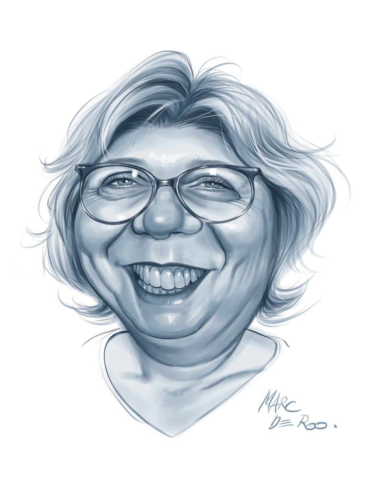 Karikaturist Marc De Roo