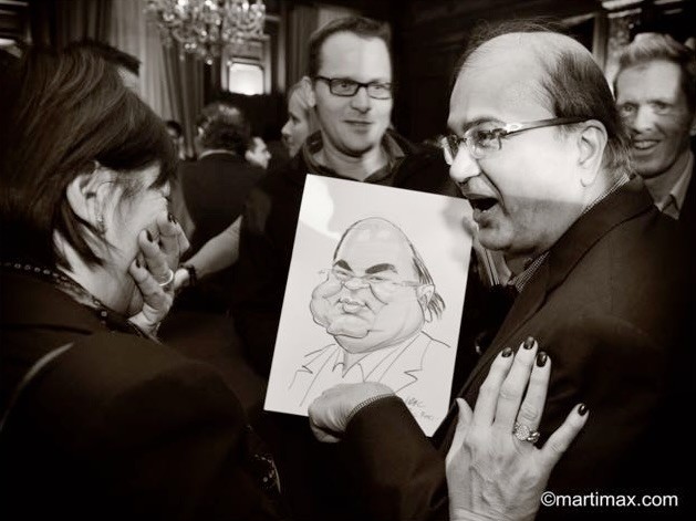 Karikaturist Marc De Roo