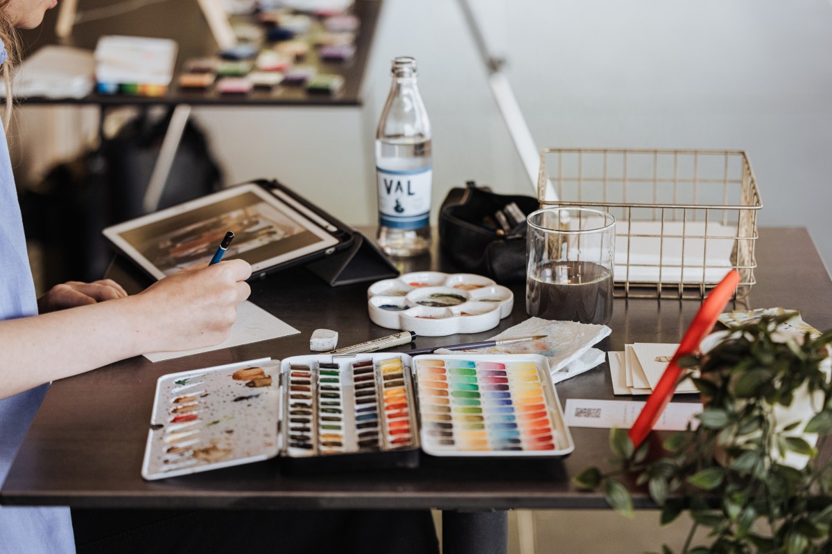 Live illustrator Liesje Stubbe