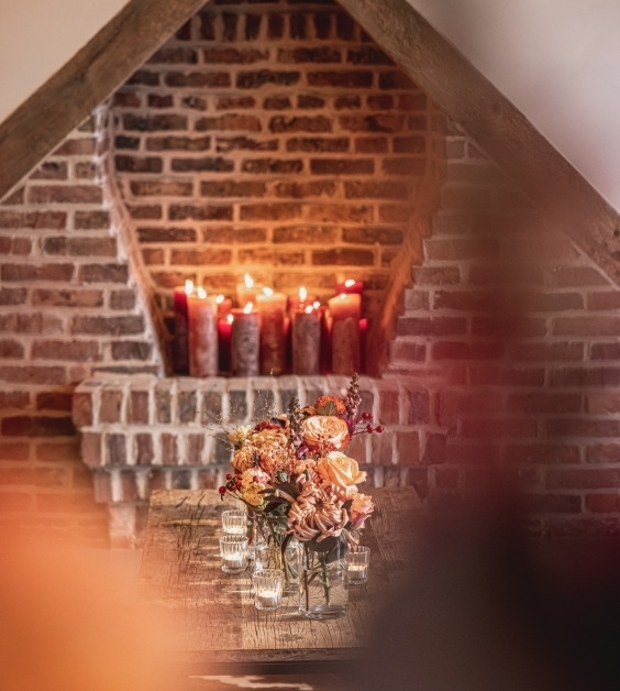 Bloemdecoratie in vazen