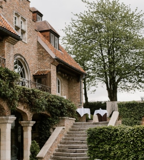 Buitenlocatie trap Waerboom bij Brussel