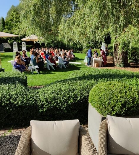 De Mooie Molen ceremonie in de tuin
