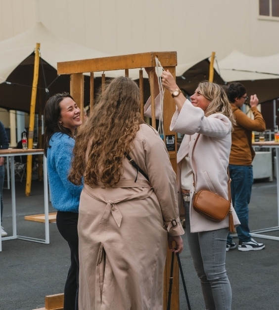 Familiedag gezellige groep