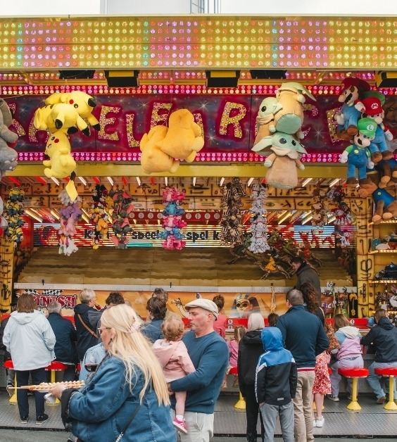 Kermis attractie voor familiedag