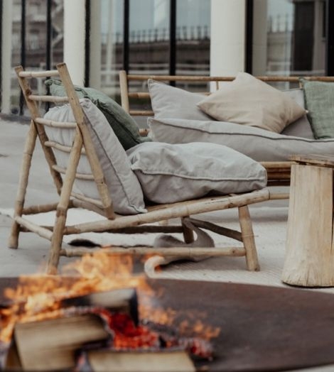 Levi Party Rental gezellig vuur met lounge