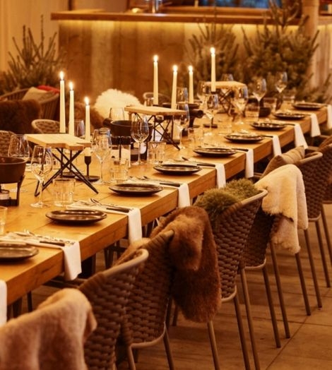 Pop-up winterbar dekentjes en kaarsen winter