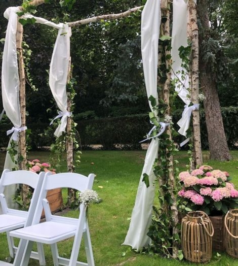 Trouwceremonie decoratie De Venkel
